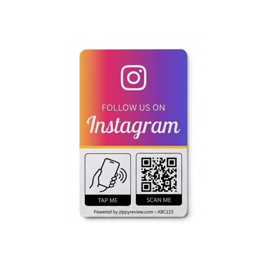 Instagram review card