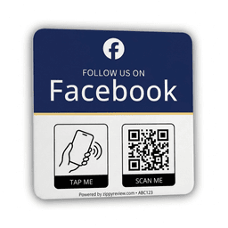 Facebook Follower Plaque view 1