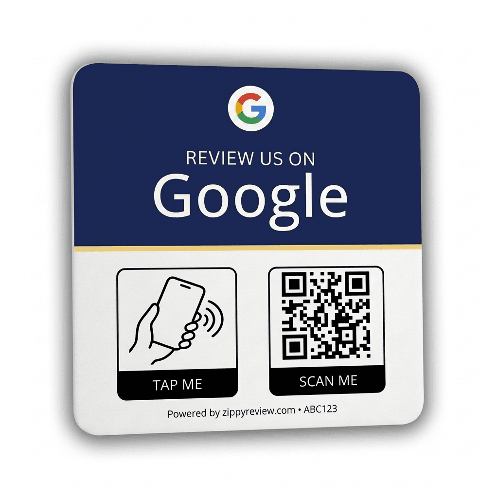 Google review plaque