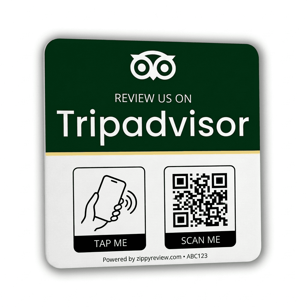 TripAdvisor review plaque
