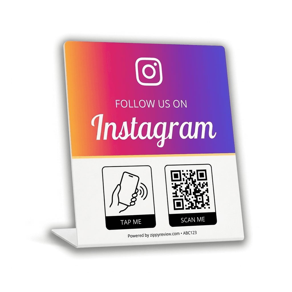 Instagram review stand