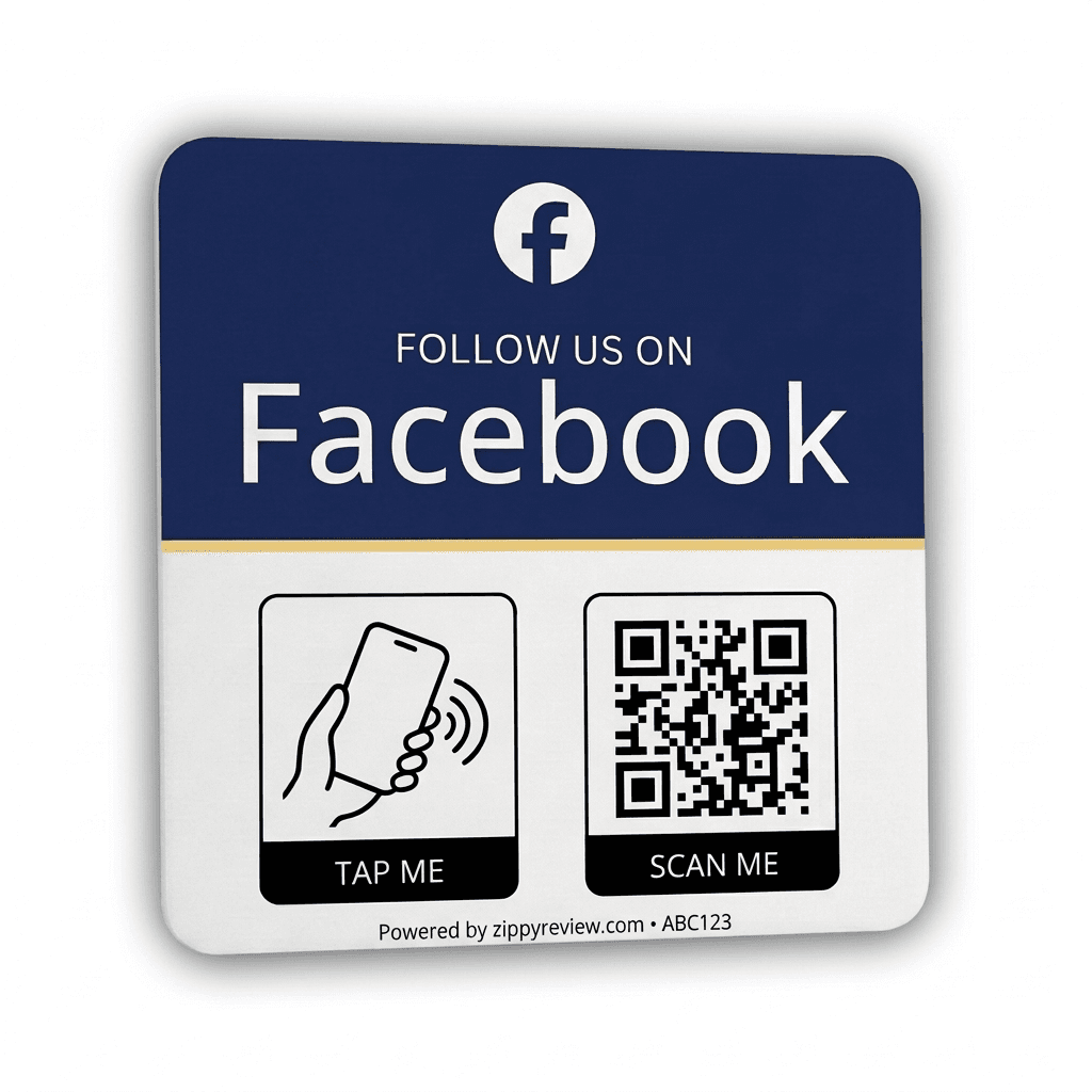Facebook Follower Plaque